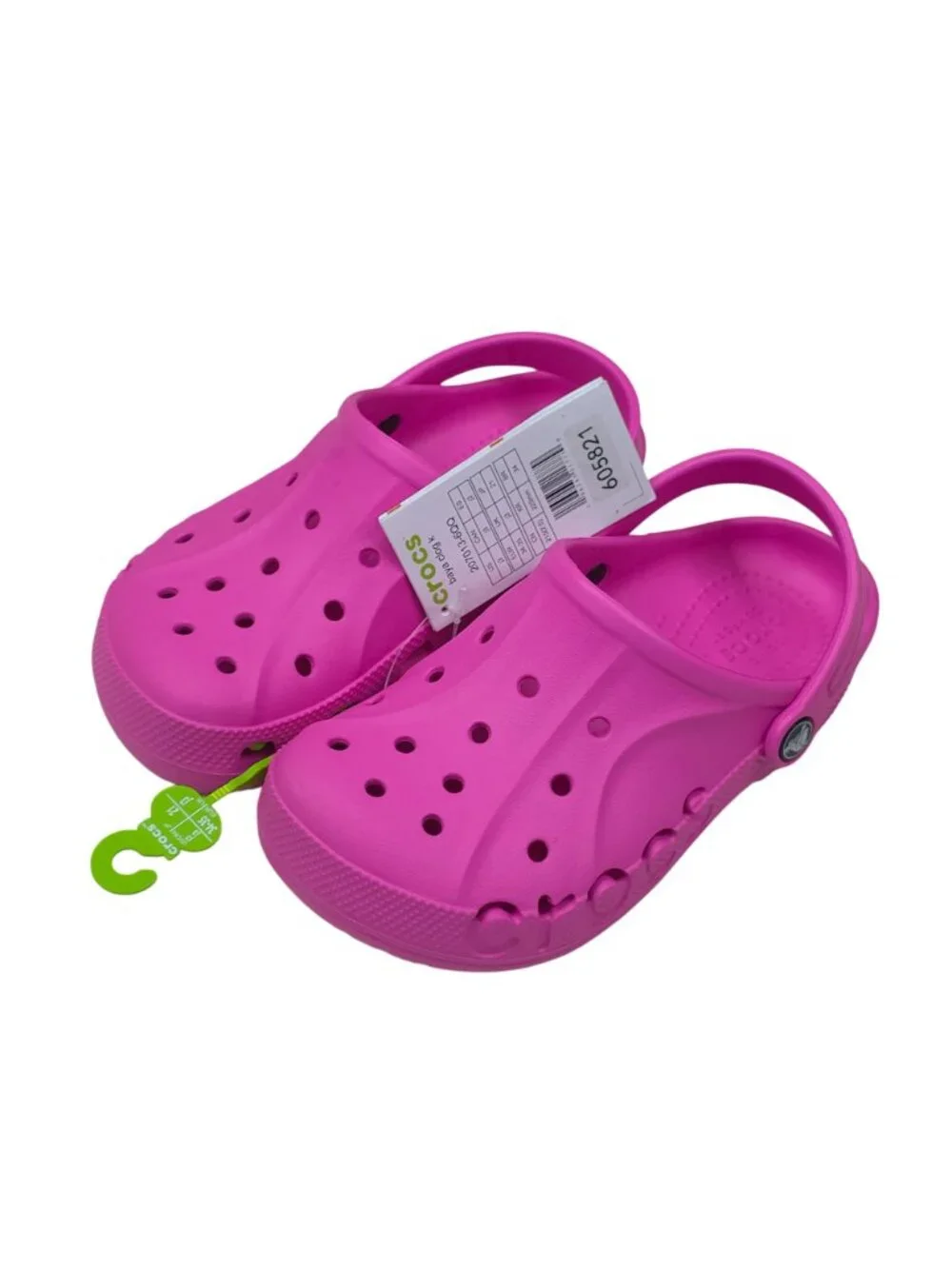 Crocs Baya Clog Kids Shoes Size J3 Lightweight Design For Everyday Comfort Pink